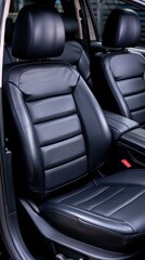 Luxurious Black Leather Car Seat Interior for Ultimate Comfort and Style