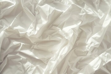 Obraz premium Wrinkled White Paper Poster Mockup - High-Resolution Background for Design Projects