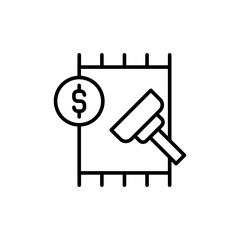 Carpet cleaning outline icons, minimalist vector illustration ,simple transparent graphic element .Isolated on white background