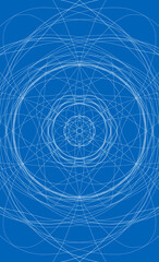 冬をイメージした抽象的な背景イラスト