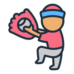 Little League Baseball Icon