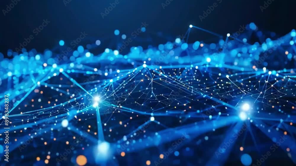 Poster abstract concepts of cybersecurity technology and digital data protection. protect internet network 