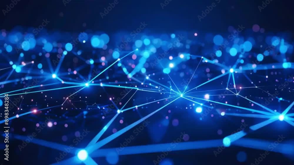 Poster abstract concepts of cybersecurity technology and digital data protection. protect internet network 