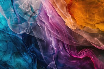 Naklejka premium Layers of translucent color creating a sense of depth, AI generated