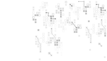 Vector white abstract technology communication data background.