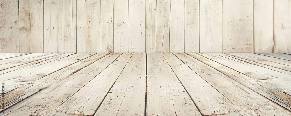 Wall mural elegant cream wooden floors backdrop, creating a neutral and versatile background for your creative 