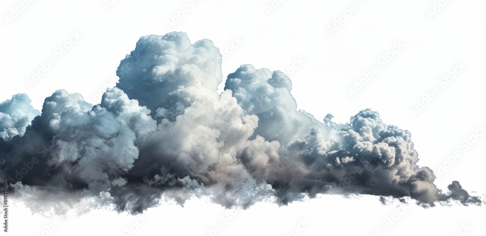 Poster a png file with soft clouds and fog shapes cut out for 3d renderings
