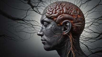 Shadowed Intellect, Subconscious Abyss, A Descent into the Dark Depths of Consciousness, A Glimpse into the Obscure Corners of the Mind, A Dark and Intricate Map of the Human Brain