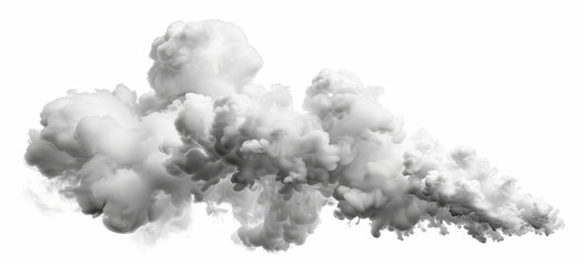 3d haze fog clouds climate illustrations on transparent backgrounds
