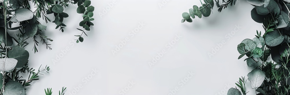Poster close-up blurry background on transparent 3d render of isolated tree branches