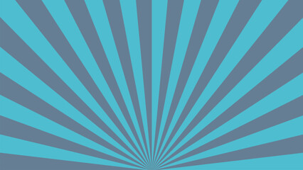 retro background with rays. a blue poster for the new movie abstract rays background vector illustration