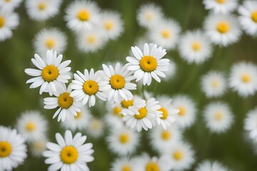 Ox eye daisy flower bokeh background, Ai Generated