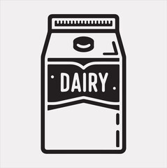 product Packaged line art silhouette vector on a white background