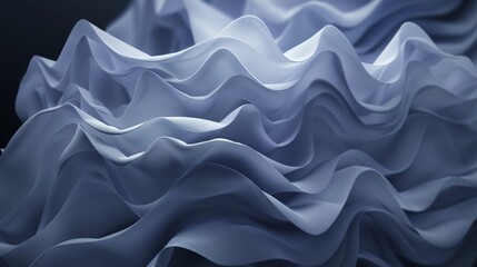 Fototapeta premium Abstract blue wavy background creating flowing pattern