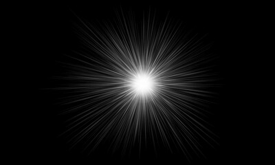 abstract light burst with rays effects