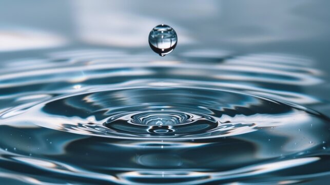 Water Droplet Splashing in Still Water