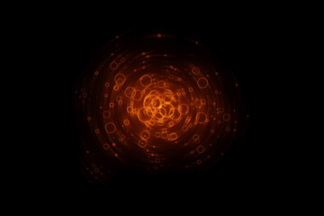abstract fire circle background