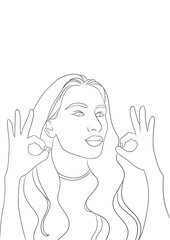 illustration de femme 