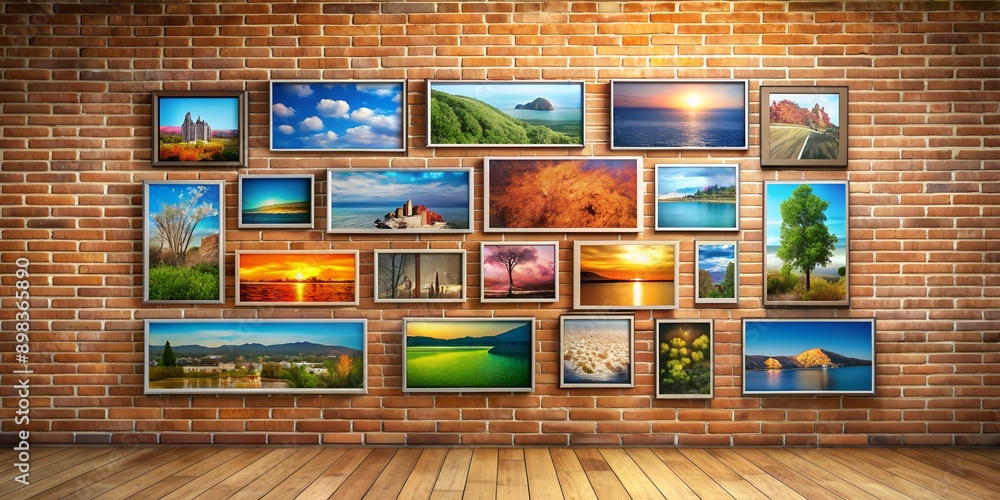 Poster a picture on a wall informative vibrant engaging generative by ai