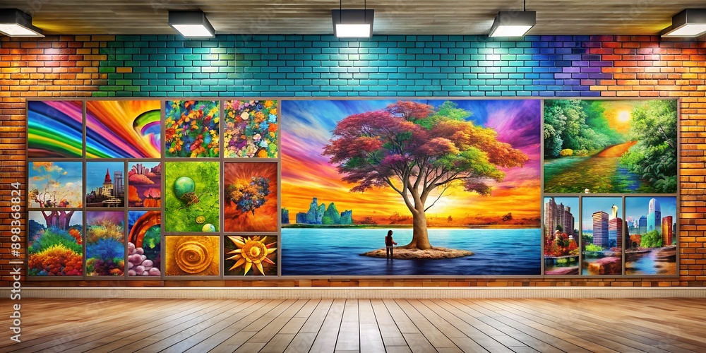Poster a picture on a wall informative vibrant engaging generative ai