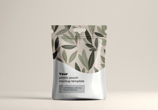 Plastic Pouch Packaging mockup