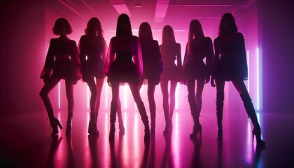 Kpop idols from South Korea, Kpop music group, Generative AI