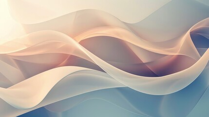 Abstract background forming wavy shapes with light effects