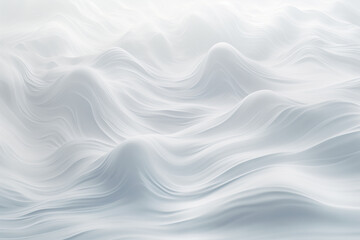 Fototapeta premium Abstract horizontal background, white waves and hills. Textured surface of fabric or paper.