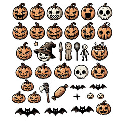 Halloween Pumpkins and Decorations