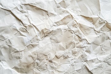 Obraz premium Wrinkled Paper Poster Mockup - Textured Background for Design, Print, Card, or Poster