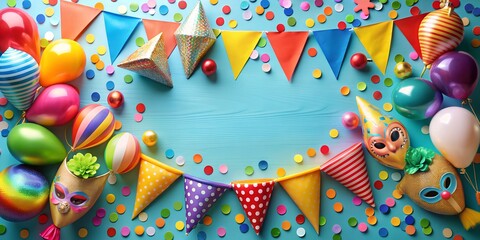 Party Fete Karneval Geburtstag  Dekoration AI-Created Content