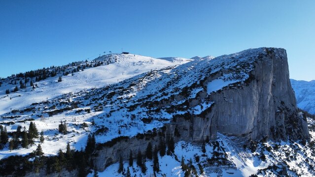 snowy mountain in the austrian alps