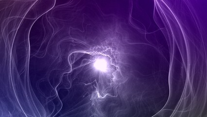 energievoller leuchtender Lichtschweif, Blitz, Energie, Reaktion, Spannung, Technik, Wissenschaft, Elektrizität, Dynamik, wolkenförmig, futuristisch, Design, Hochspannung, Energieversorgung, violett
