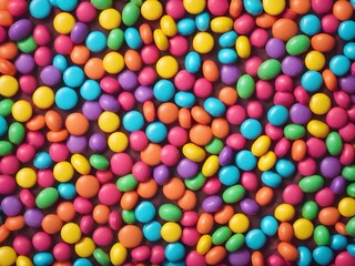 Obraz premium Colorful candy background with a bright and playful palette