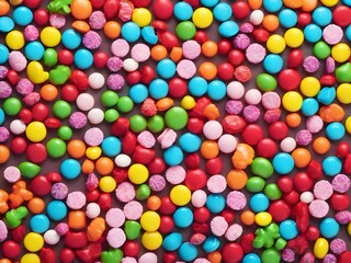 Colorful candy background with a bright and playful palette