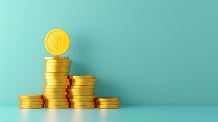 Economic impact, gold bullion price drop, flat design illustrati