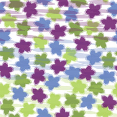 seamless pattern with flowers