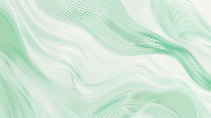 A mint background with abstract lines in mint and white tones.