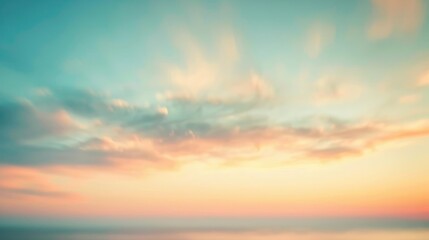 Blurred image of a lovely morning sky