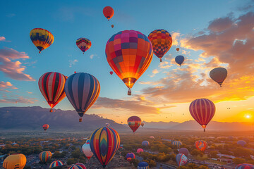 Capturing the breathtaking spectacle of hot air balloons at the Albuquerque International Balloon Fiesta in September 