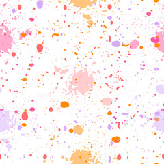 Bubbly colorful hand drawn seamless pattern.
