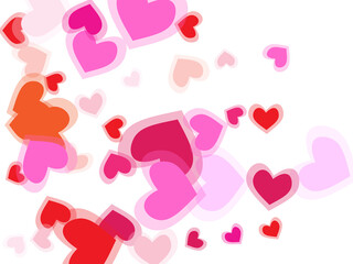 Symbol of love. Copy space.