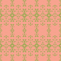 Old wallpaper on the wall.