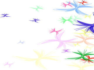 butterflies flying shape vector design