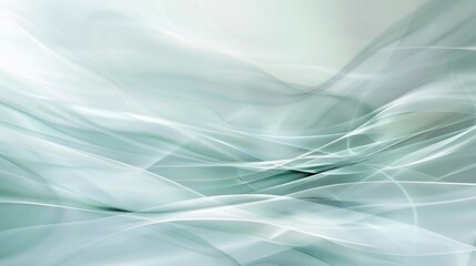 Abstract background forming green and white wavy shapes