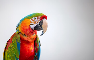 Naklejka premium Macaw in vivid colors