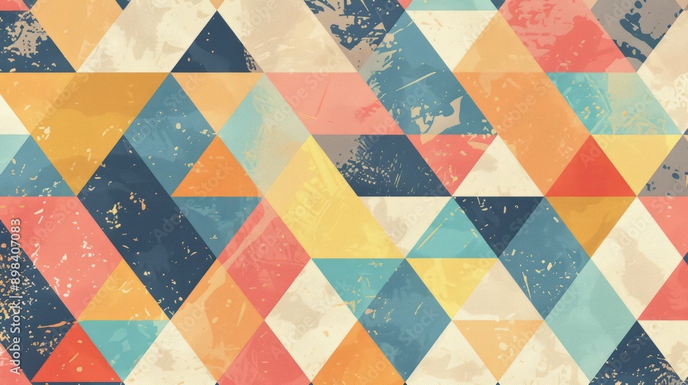 Poster geometric pattern vector background