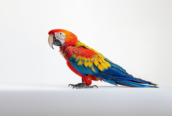 Colorful macaw parrot
