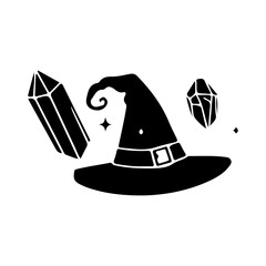 Mystical ......., Magic Celestial Silhouette Tattoo design.