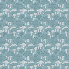seamless pattern with mushrooms